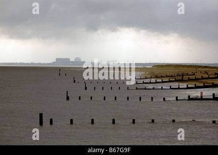 Sizewell B Nuclear Power Station seen from Southwold, Suffolk, England Stock Photo