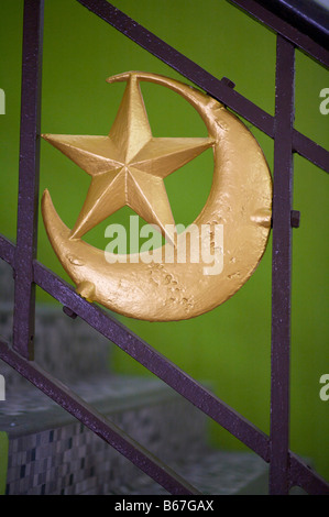 Cresent and star Stock Photo