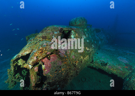 Heavy Bomber Wreck Boing B 17 Flying Fortress Vis Island Mediterranean Sea Croatia Stock Photo