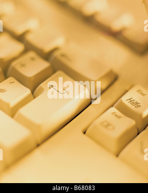 Keyboard, focus on return key Stock Photo