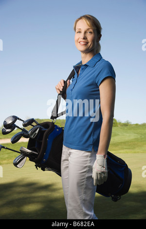 Portrait of Golfer Stock Photo