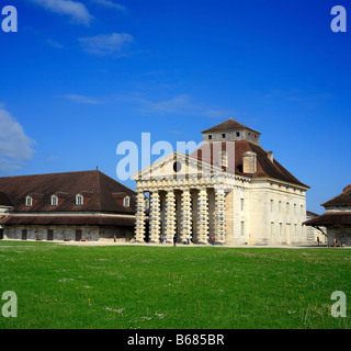 Saline Royale (Royal Saltworks), architect Claude Nicolas Ledoux (1770s), Arc et Senans, Franche Comte, France Stock Photo