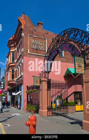 Market Square Victoria 'Vancouver Island' 'British Columbia' Canada Stock Photo