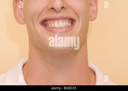 Close-up of a young man smiling Stock Photo