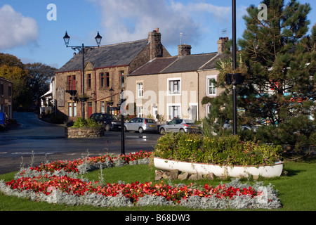 Floral display in Heysham village Lancashire Stock Photo