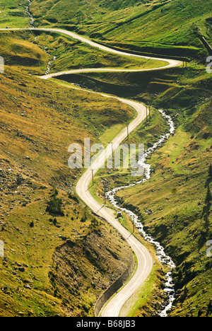 Transfagarasan Road, Fagaras mountains, Romania Stock Photo