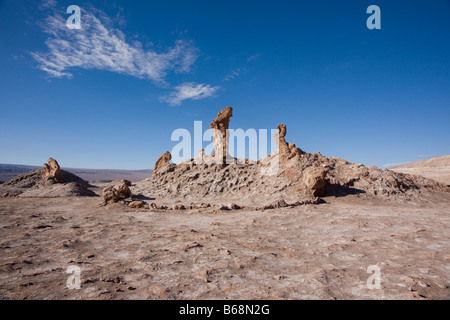 The Three Maries, 'Tres Marias', Valle de la Luna (Valley of the Moon), Atacama, Chile Stock Photo