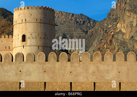 Fort Bayt al Ridaydha in Birkat al Mawz near Nizwa Sultanate of Oman Stock Photo