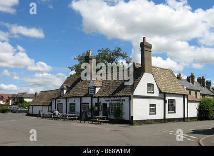 The Three Horseshoes Inn the only public house in the village Stock Photo