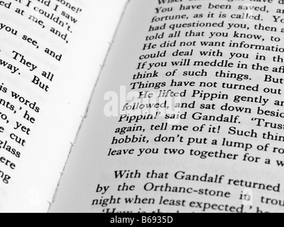 A detail from the 'Lord of the Rings' book. Stock Photo