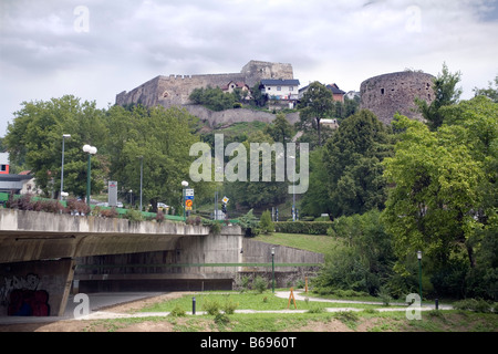 Bosnia and Herzegovina Castle from 14th century in the centre of Jajce town Stock Photo