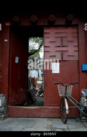 typical hutong gate Stock Photo