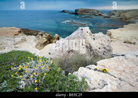 Los Escullos, Cabo de Gata Nijar, Andalucia Spain Stock Photo