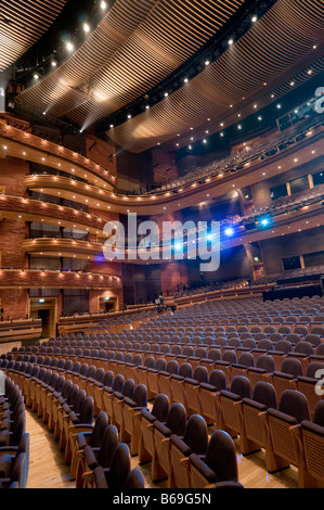 inside the main auditorium the Donald Gordon theatre at the wales millennium centre cardiff wales UK Stock Photo