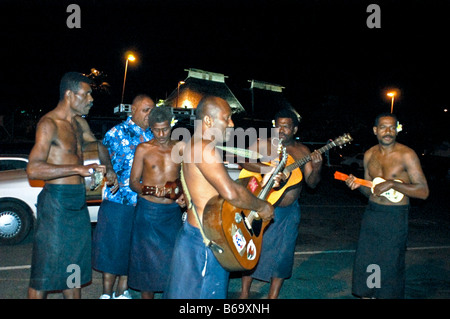 Street band in Fiji Stock Photo