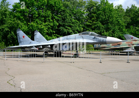 The Sukhoi Su-30 (Flanker-C) at Victory Park in Moscow, Russia Stock Photo