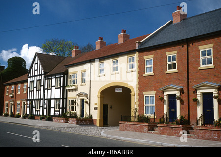 Houses in Welsh Row, Nantwich, Cheshire Stock Photo