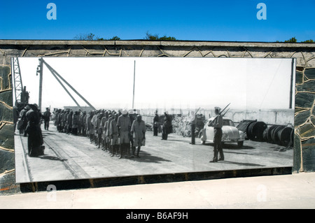 Historical photograph of prisoners arriving on Robben Island Cape Town South Africa Stock Photo