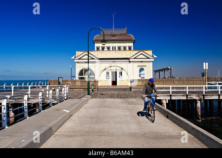 Melbourne Scenic /  St Kilda Pier kiosk in Melbourne Victoria Australia. Stock Photo