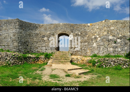 nakagusuku castle nakagusuku nakagami district okinawa japan Stock Photo