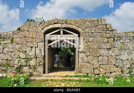 nakagusuku castle nakagusuku nakagami district okinawa japan Stock Photo