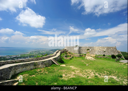 nakagusuku castle nakagusuku nakagami district okinawa japan Stock Photo