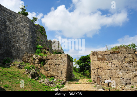 nakagusuku castle, nakagusuku, nakagami district, okinawa, japan Stock Photo