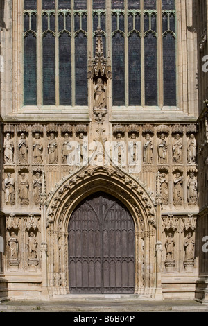 Beverley Minster founded in 8th century built mainly 13th 14th centuries sculptures East Riding of Yorkshire UK Great Britain Stock Photo