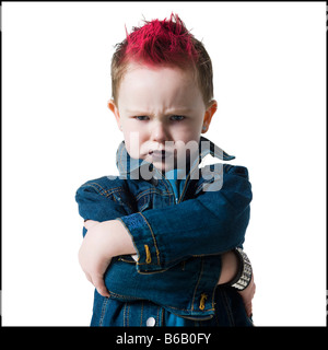 boy punk rocker Stock Photo