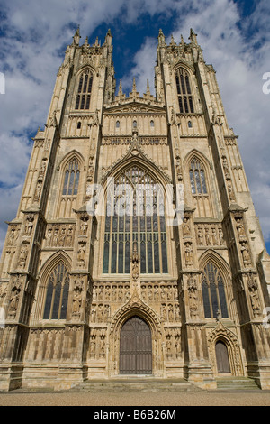 Beverley Minster founded in 8th century built mainly 13th 14th centuries sculptures East Riding of Yorkshire UK Great Britain Stock Photo