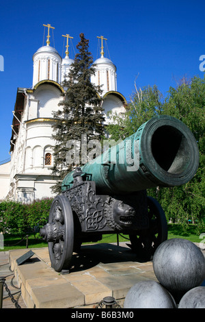 The Czar Cannon (1586) at the Kremlin in Moscow, Russia Stock Photo