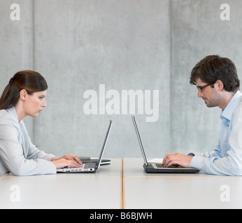 Business executives working in office Stock Photo