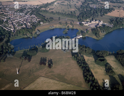 Blenheim Palace and Park, Aerial View Stock Photo