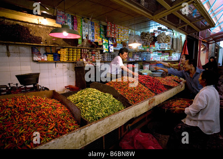 Indonesia, Surabaya, Java, Pasar Pabean market Stock Photo