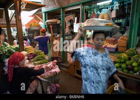 Indonesia, Surabaya, Java, Pasar Pabean market Stock Photo