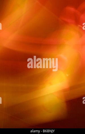 Swirling abstract red neon lights Stock Photo