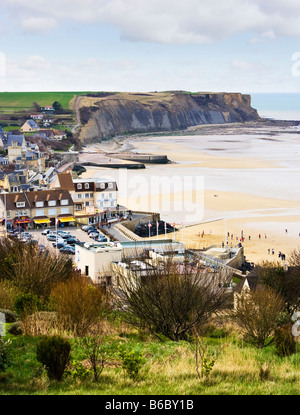 Arromanches Les Bains, Normandy, France - town on the D Day World War 2 Gold Beach Stock Photo