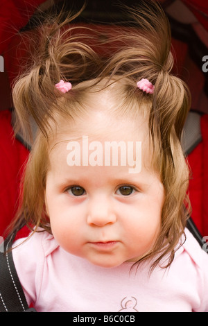Baby girl 8 months portrait Stock Photo