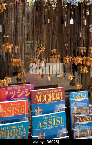 Tourists souvenirs in Assisi, Umbria Stock Photo