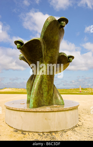 Canadian monument at the Juno Beach Centre in Courseulles-sur-mer, Normandy, France Stock Photo