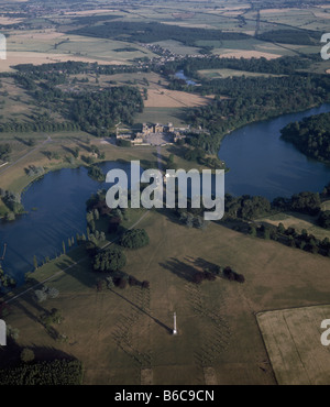 Blenheim Palace And Park, Aerial View Stock Photo