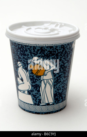 Iconic coffee cup from a Greek diner in New York on Tuesday December 2 2008 Richard B Levine Stock Photo