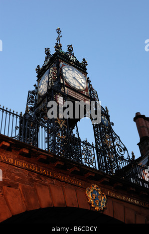 Eastgate Clock Chester England UK Stock Photo