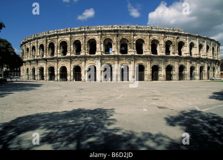 Elk139 2651 France Languedoc Roussillon Nîmes Les Arenes Roman Amphitheater 1st century AD Stock Photo