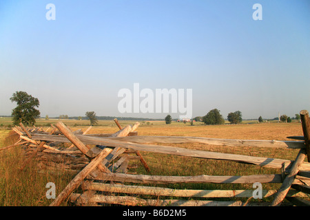 View across the Picketts Charge area of the Battle of Gettysburg, Gettysburg National Military Park. Stock Photo