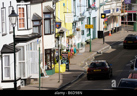 Modbury town centre properties south Devon England UK Stock Photo