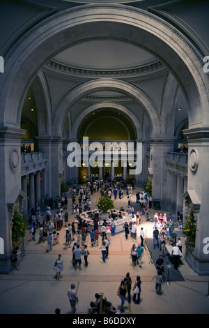 Main entry hall at the Metropolitan Museum Of Art in New York City Stock Photo