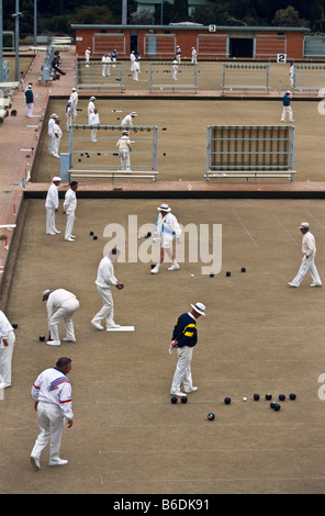 Lawn bowls, Australia Stock Photo