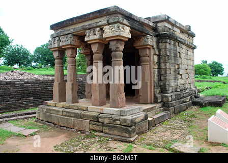 Temple 17, of the Gupta period. Sanchi, Madhya Pradesh, India Stock Photo