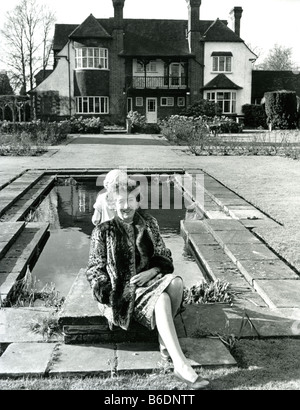 ENID BLYTON English childrens writer at her Green Hedges home in Beaconsfield in 1962 Stock Photo